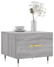 Mesas de centro 2 pcs 50x50x40 cm madeira proc. sonoma cinza