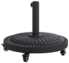 Base para Parasol vidaXL com Rodas para Postes de Ø38-48 mm 13 kg Redo