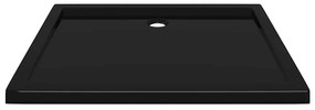 Base de chuveiro retangular 80x100 cm ABS preto