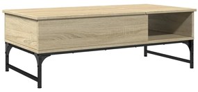 Mesa de centro 100x50x35cm deriv. madeira/metal carvalho sonoma