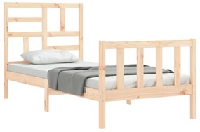 Cama sem colchão 100x200 cm madeira de pinho maciça