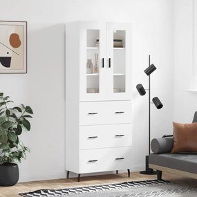 vidaXL Armário alto 69,5x34x180 cm derivados de madeira branco