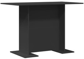 Mesa de Jantar Preta 100x60x75 cm Madeira Engenharia