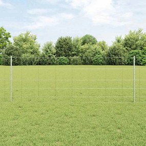 Postes de Cerca vidaXL 11 pcs U-Channel 80 cm Aço Galvanizado