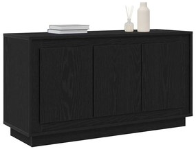 Sideboard vidaXL Preto Carvalho 102x35x55 cm Madeira de engenharia