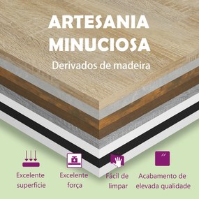 3 pcs Conjunto móveis casa de banho madeira proc. cinza sonoma