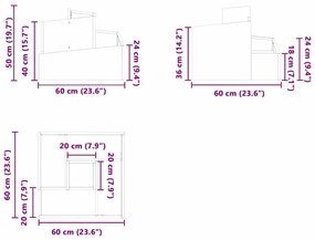 Vaso de Plástico Branco Plástico Médio Inserções Decorativas