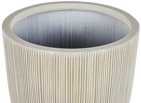 Vaso de flores creme 44 x 44 x 48 cm CHIOS Beliani