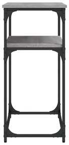 Mesa consola 100x35,5x75cm derivados de madeira cinzento sonoma