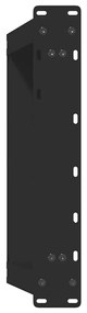 Pés para mesa de centro em formato de U, 2 peças, preto, 40x(30-31) cm