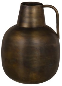 Vaso Dourado Metal 20 X 20 X 17 cm