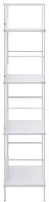 Estante com 4 prateleiras derivados de madeira branco