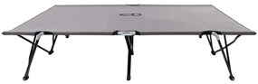 Espreguiçadeira/cama dobrável para 2 pessoas aço cinzento