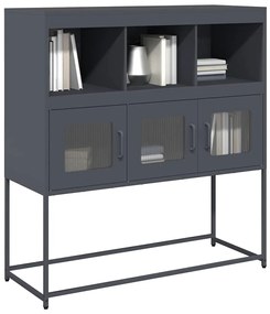 Aparador 100,5x39x107 cm aço laminado a frio antracite