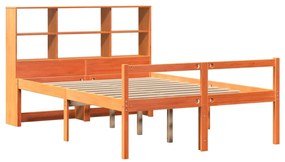 Cama com estante sem colchão 135x190 cm madeira maciça