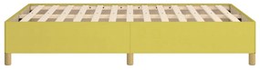 Estrutura de cama sem colchão 120x200 cm tecido verde