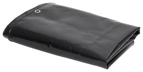 151351 vidaXL Lona 650 g/m² 3x4 m preto