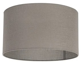 Abajur em algodão bege 35/35/20 Moderno