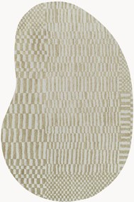 Tapete lavável em jacquard para interior e exterior de forma orgânica Berber
