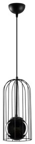 Candeeiro Suspenso Tweety – Preto – 17 x 17 cm, Altura Ajustável