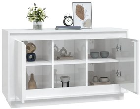 Aparador 102x35x60 cm derivados de madeira branco brilhante