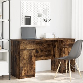 Mesa vidaXL Carvalho Defumado 140x49x76 cm Madeira de Engenharia