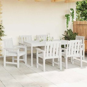 Cadeiras de Jantar para Jardim vidaXL 6 pcs Brancas 65,5x55,5x88 cm HD