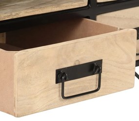 Mesa de centro 100x50x40 cm madeira de mangueira maciça