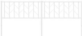 Cabeceira de cama 200 cm metal branco