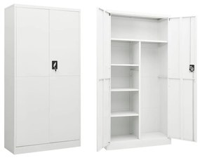 vidaXL Cacifo 90x40x180 cm aço branco
