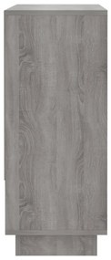 Aparador 97x31x75 cm derivados de madeira cinzento sonoma