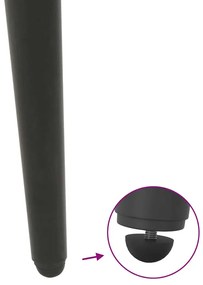 Pés de mesa de console formato cônico 4 peças antracite 72-73 cm aço