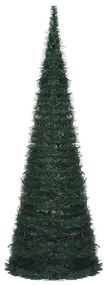 Árvore Natal pop-up artificial pré-iluminada 180 cm verde