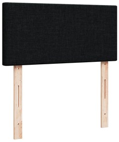 Cama box spring com colchão solteiro tecido preto