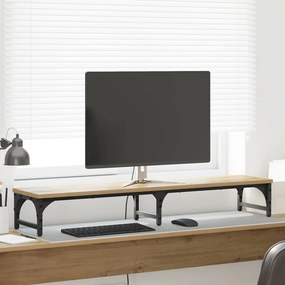 vidaXL Suporte para Monitor Carvalho Artesanal 105 x 23 x 15,5 cm