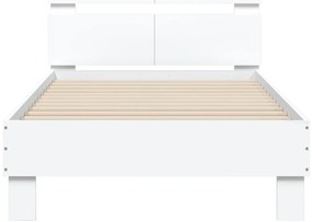 Estrutura cama c/ cabeceira 100x200 cm derivados madeira branco