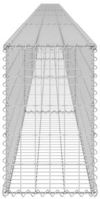 Muro gabião com tampas aço galvanizado 900x30x50 cm