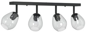 Luminárias de Teto com Lâmpada de Vidro Ajustável Anthracite E27