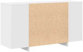 Buffet Branco Branco Madeira 135 x 41 x 75 cm Buffet Branco