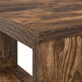 Mesa de Canto Carvalho Fumado Madeira Engenheirada Médio