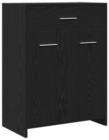 Conjunto de Móveis de Casa de Banho vidaXL 4 Peças Carvalho Preto Made