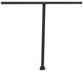Conjunto de postes para toldo 300x245 cm ferro antracite