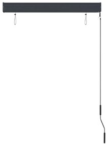 Estore de rolo para exterior 100x250 cm antracite