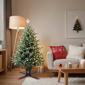 vidaXL Suporte para árvore de Natal 61x61x15,5 cm preto