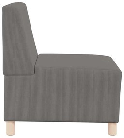Sofá Chiar 3 pcs Cinzento-claro 55 x 74 x 82 cm