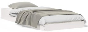 Estrutura da Cama Branco 80 x 200 cm Madeira de pinho maciça