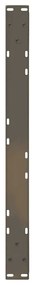 Pés para mesa de centro 2 peças aço natural 70x(42-43,3) cm aço