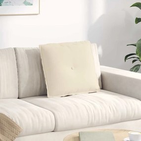 vidaXL Travesseiro para Costas Bege 50 x 45 cm Tecido de Microfibra