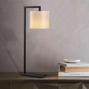 Candeeiro de Mesa Profil – Creme e Preto – 27 x 20 cm