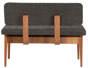 Banco Vina – Noz e Antracite – 110x85x40 cm